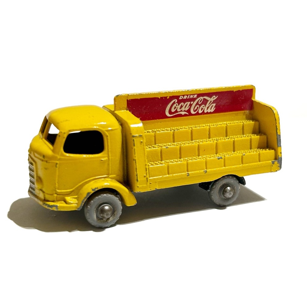 Vintage Lesney 1960s Yellow Truck Coca Cola Coke Karrier Bantam 2 Ton England 37